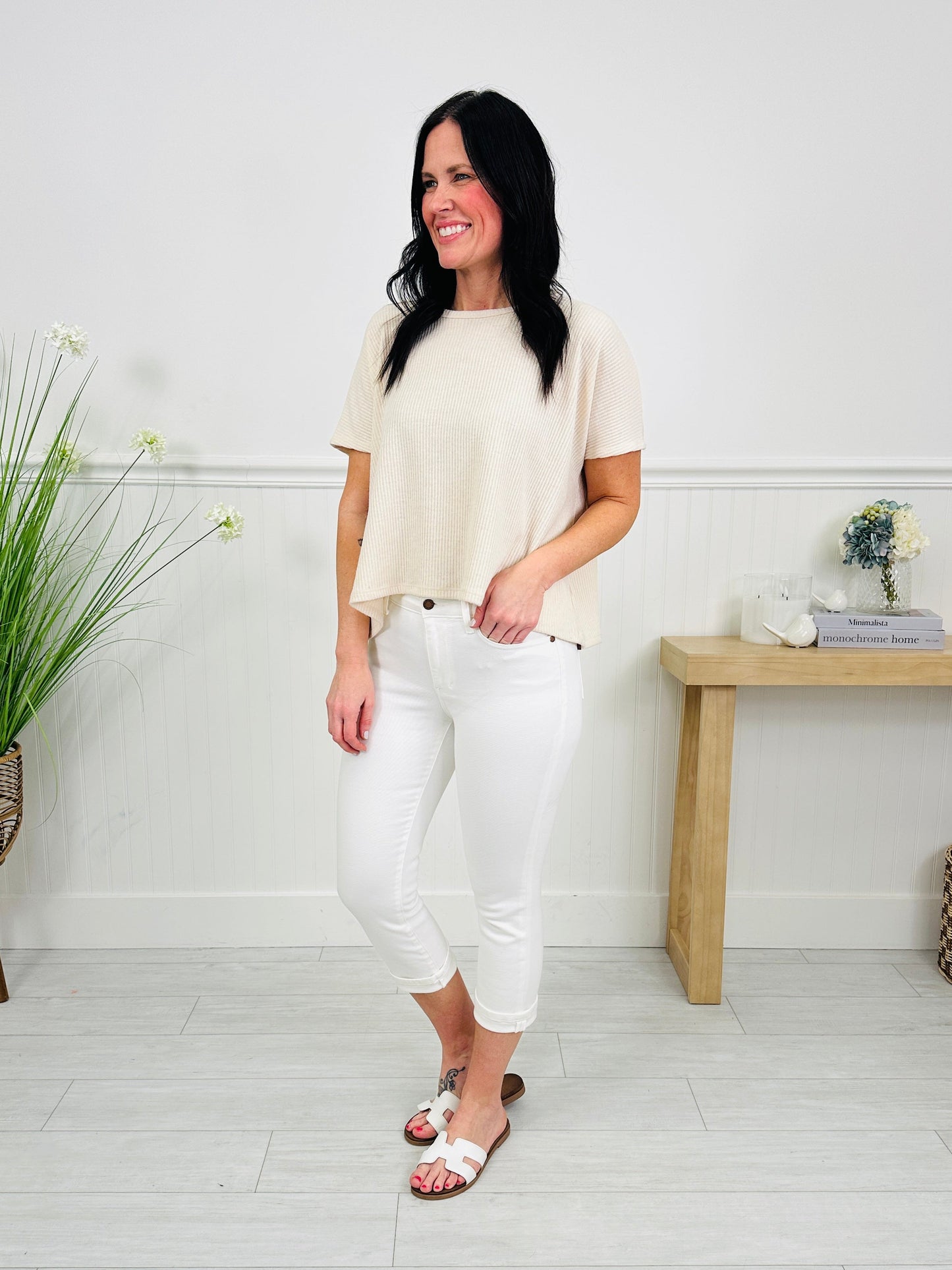 White Sand Capri Jeans