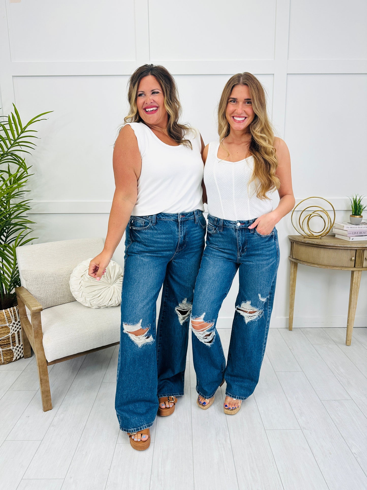 Fit To Flatter Straight Leg Adjustable Column Jeans