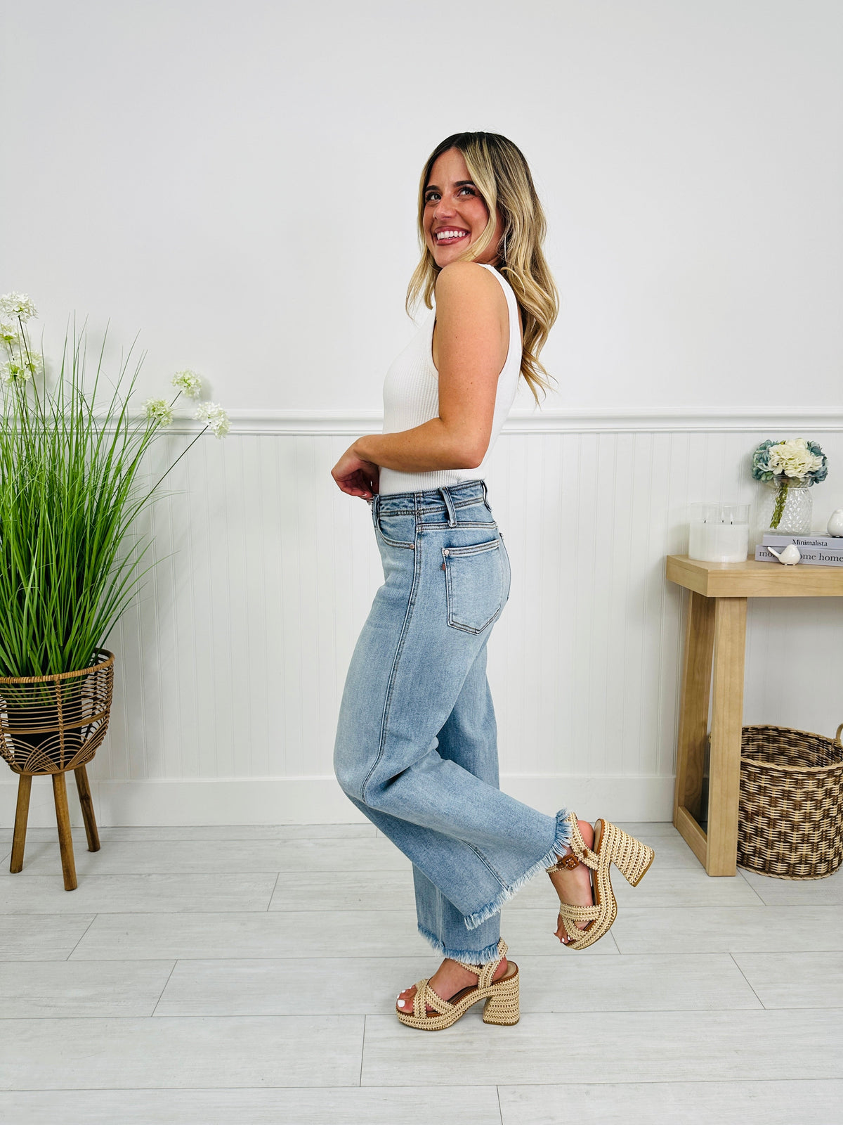 Ankle Ready Ankle Wide Leg Jeans