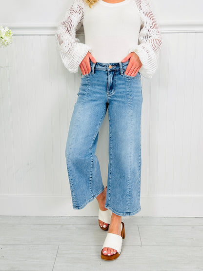 Spring Forward Cropped Wide Leg Jeans