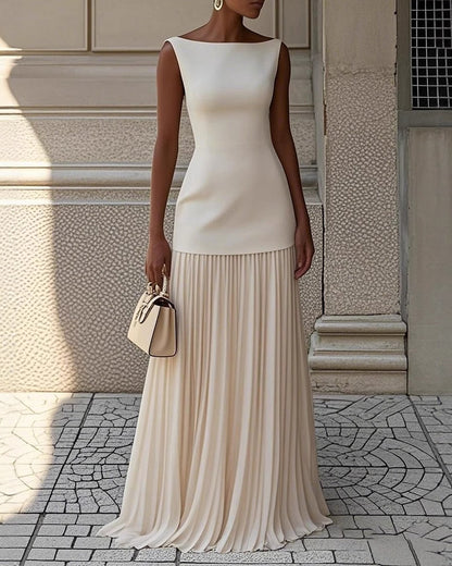 Elegant Off-shoulder Top Dress Set