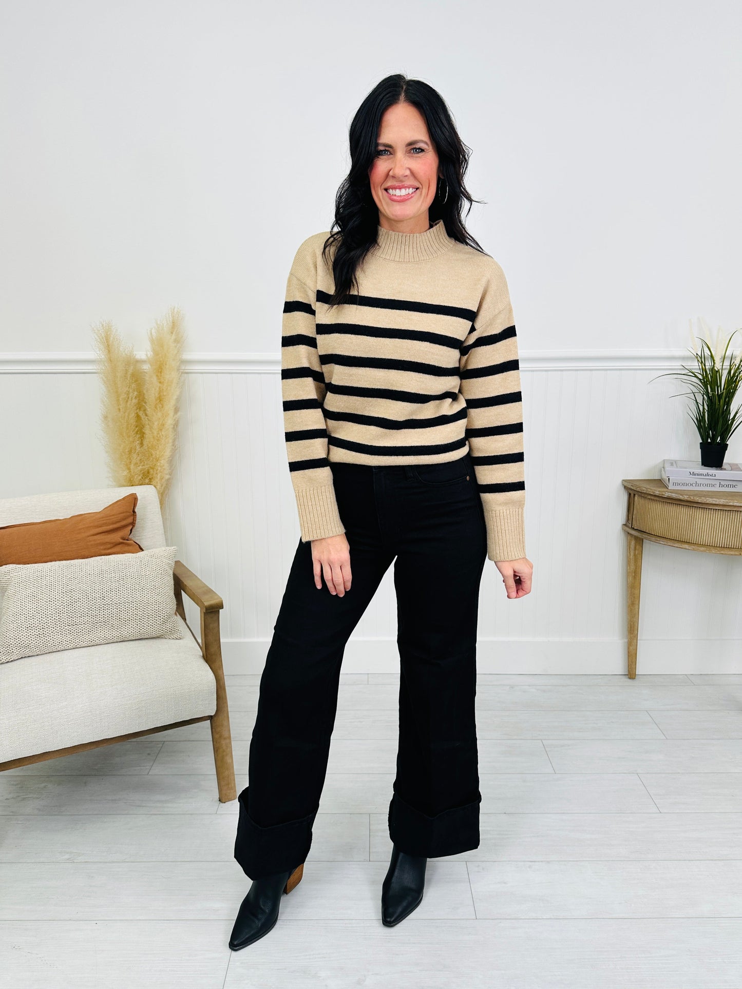 Midnight Moments Retro Wide Black Jeans