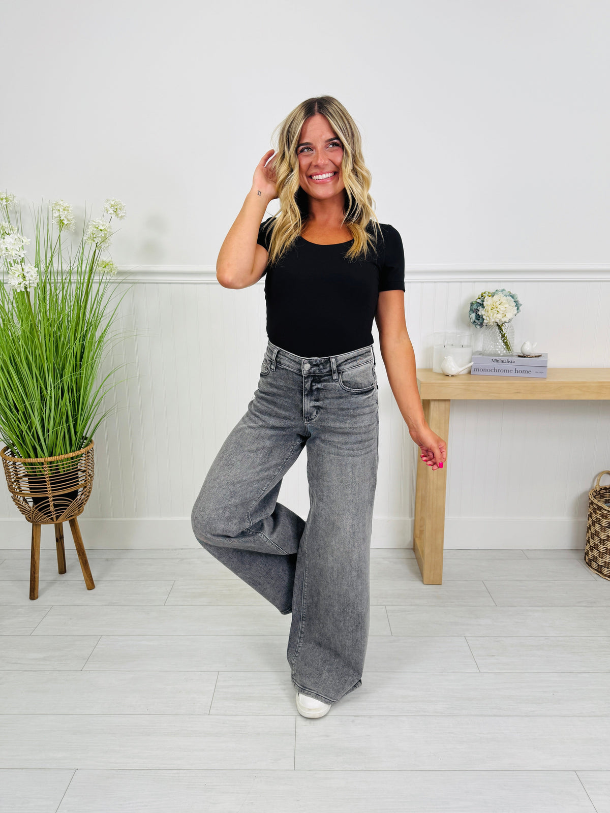 Smoke Show Palazzo Wide Leg Jeans