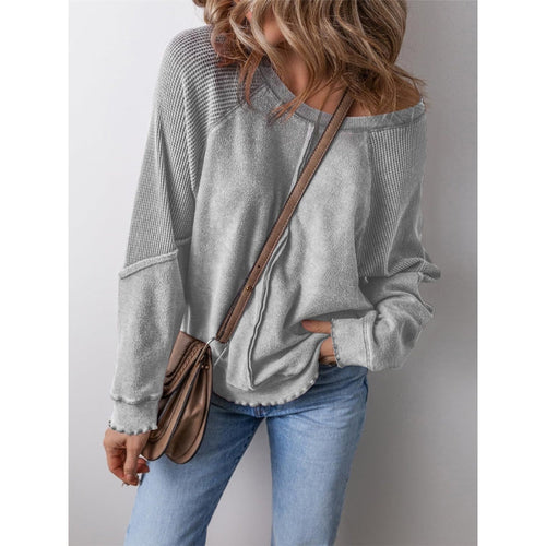 Lena Waffle Pullover