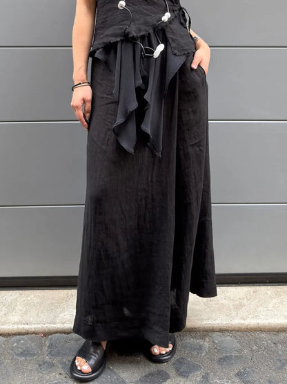 Casual wide-leg trousers