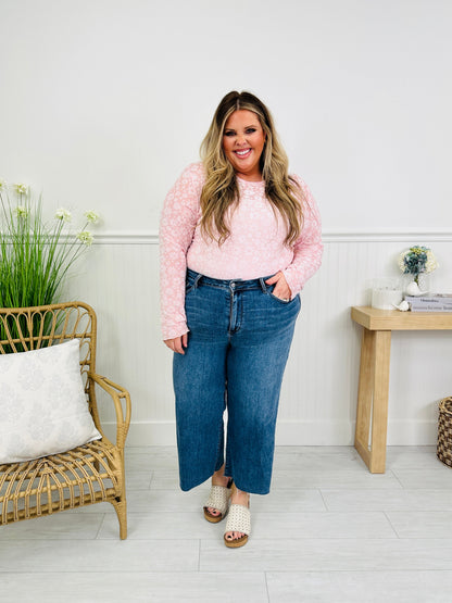 Fresh Start Wide Leg Cropped Jeans