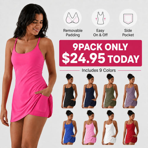 🔥【Must‑Have Pick】Plush Backless Active Dress - Easy Peezy