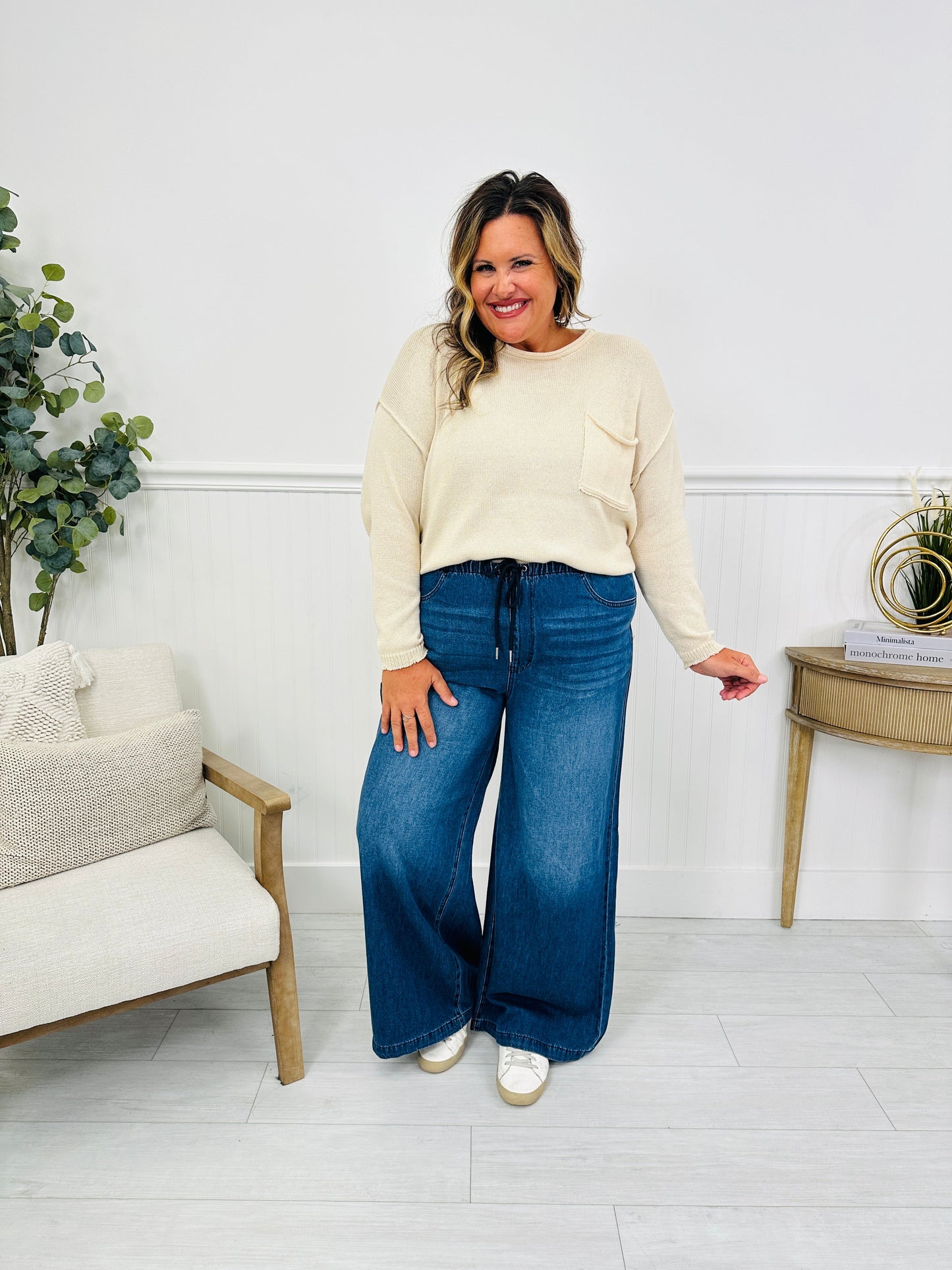Light As A Featherweight Palazzo Jeans