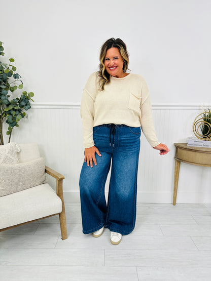 Light As A Featherweight Palazzo Jeans