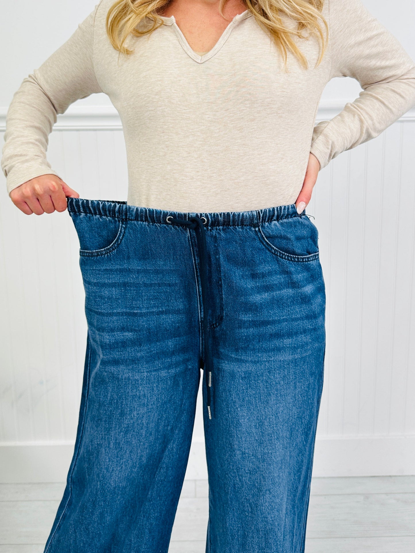 Light As A Featherweight Palazzo Jeans