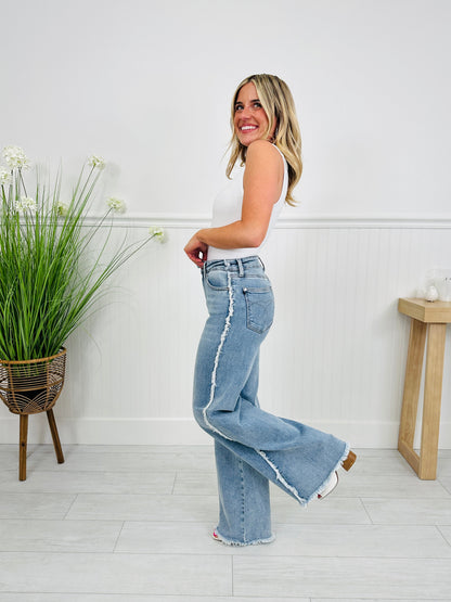 Make Your Statement Retro Wide Leg Jeans