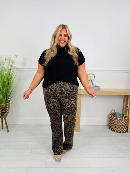 Leveled Up Leopard Bootcut Jeans