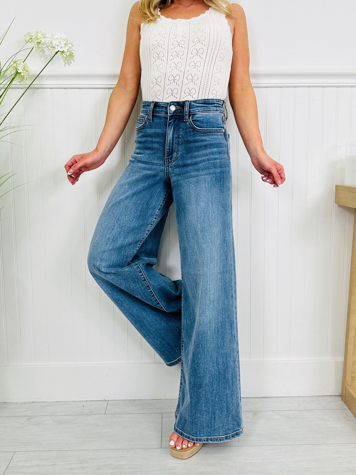 Polished in Palazzo Jeans