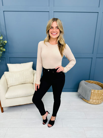 The Trifecta 3.0 Tummy Control And Butt Lifting Skinny Jeans in Black in REG/CURVY