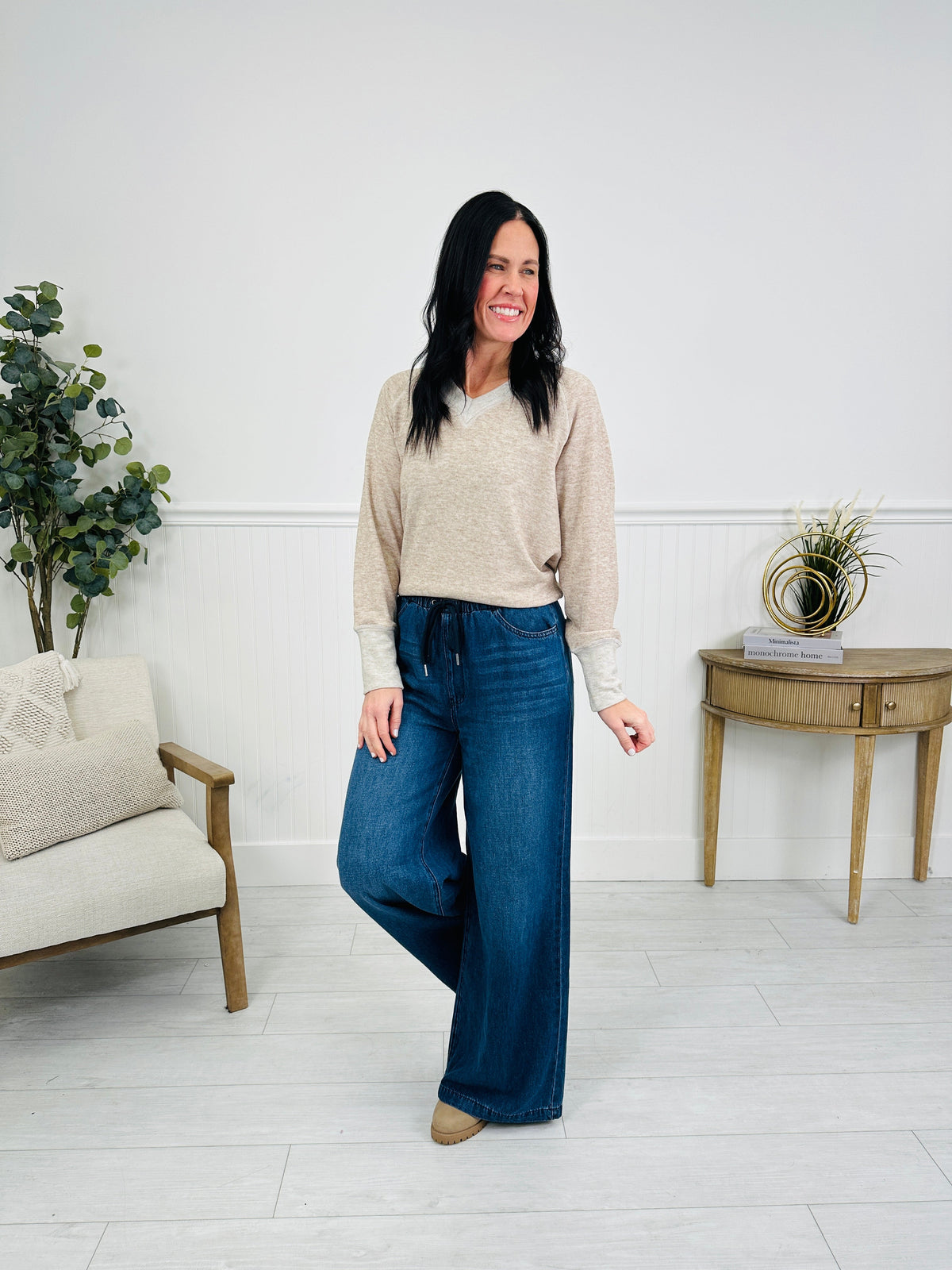 Light As A Featherweight Palazzo Jeans