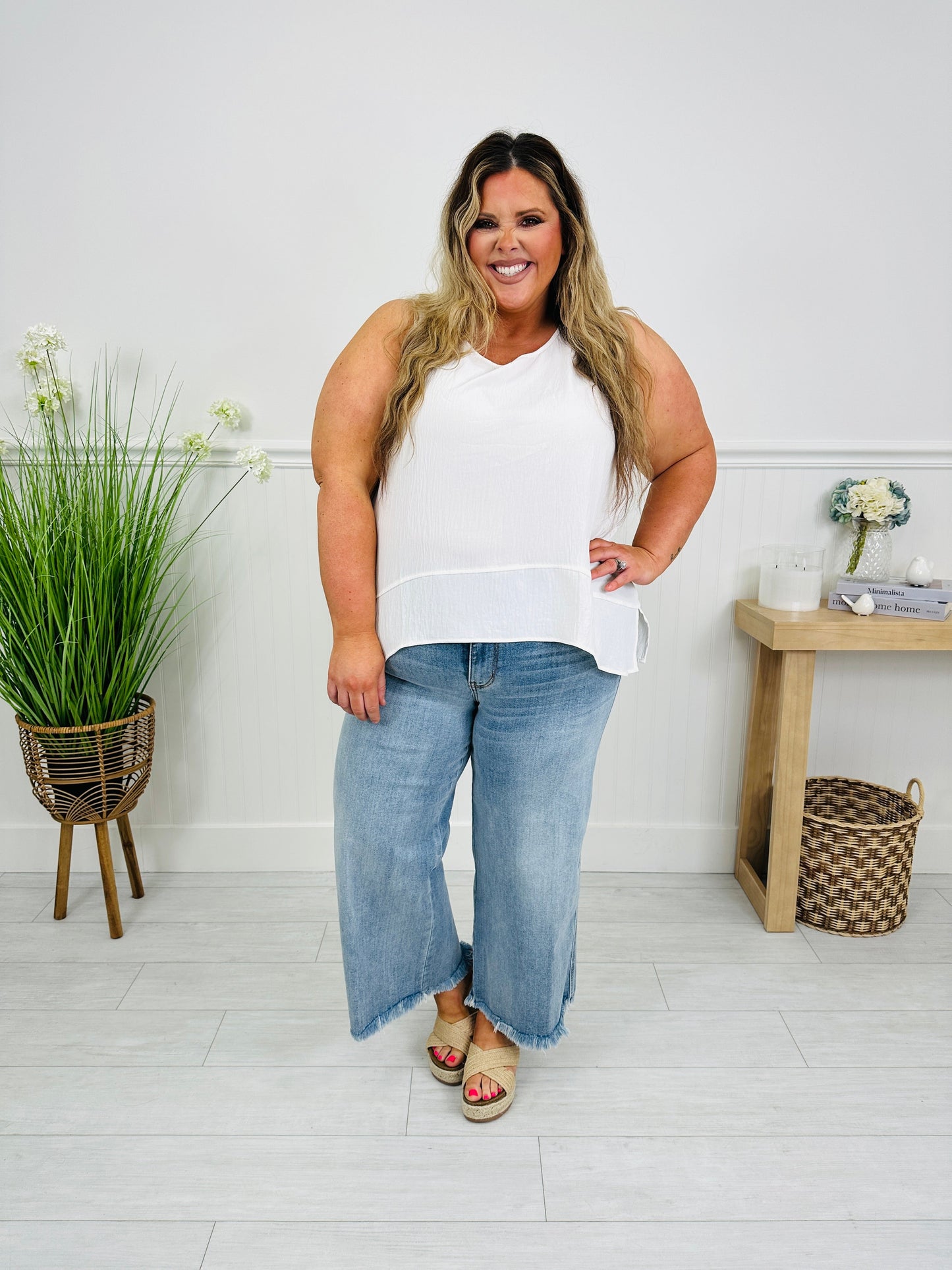 Ankle Ready Ankle Wide Leg Jeans