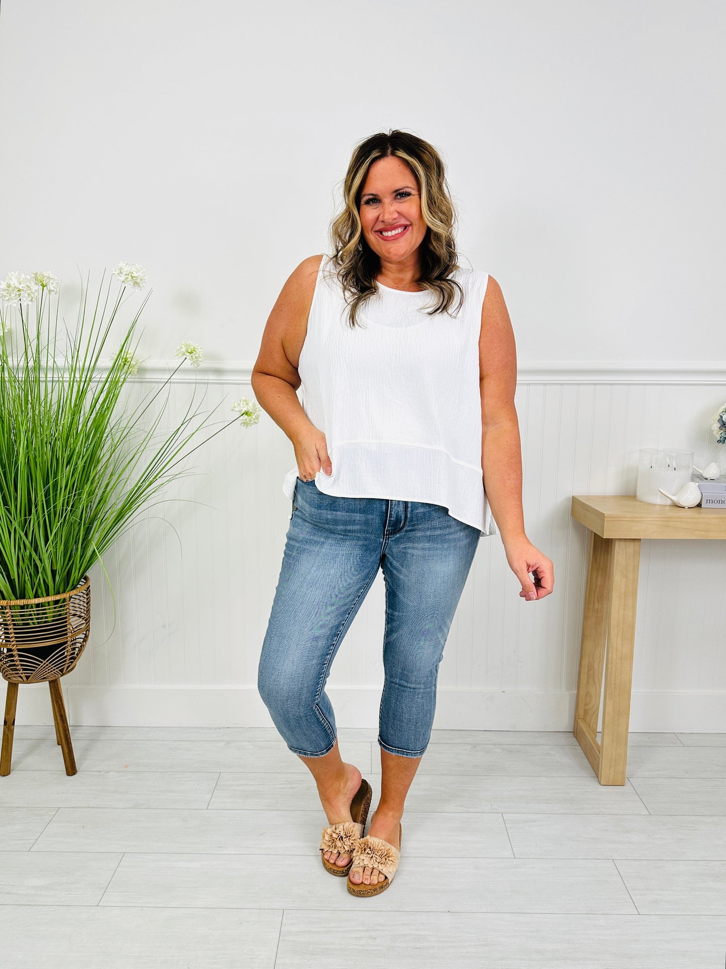 Go Against The Grain Capri Jeans