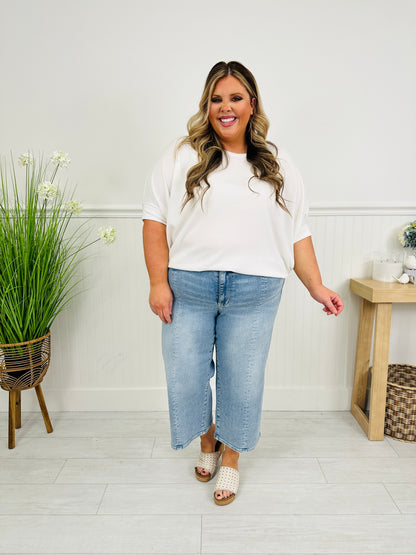 Spring Forward Cropped Wide Leg Jeans