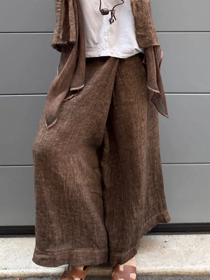 Casual wide-leg trousers