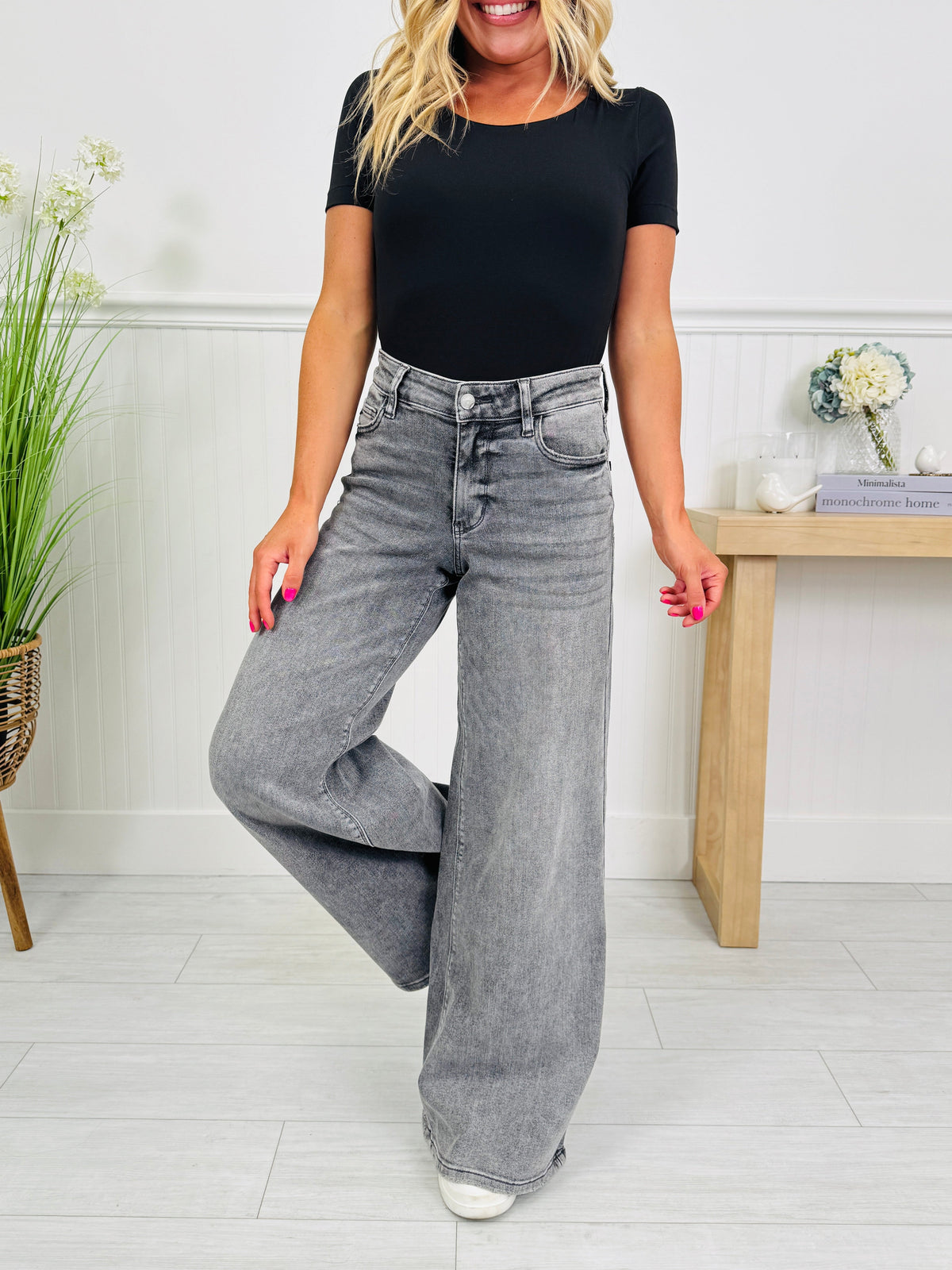 Smoke Show Palazzo Wide Leg Jeans