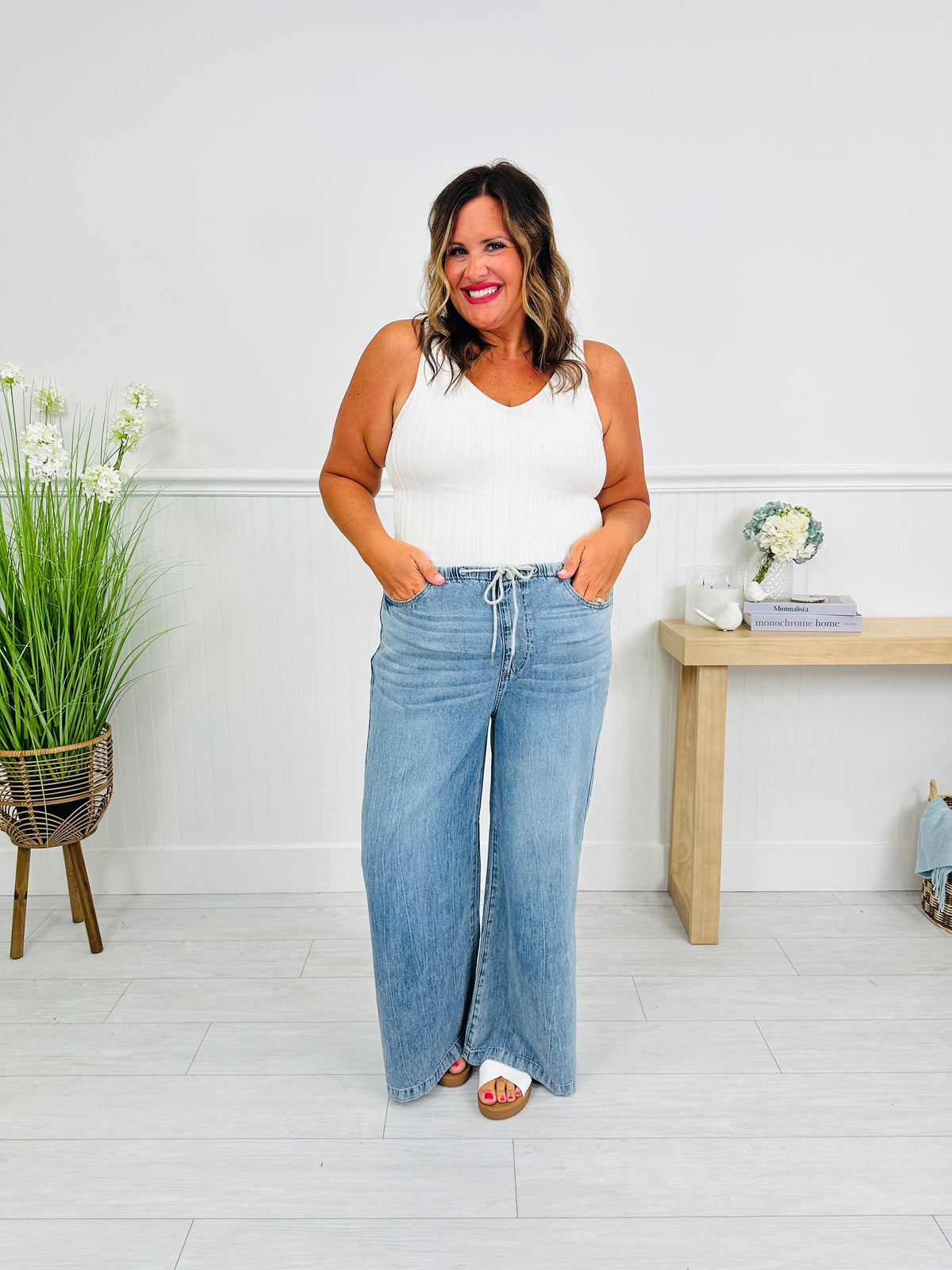 Featherweight Flow Palazzo Jeans