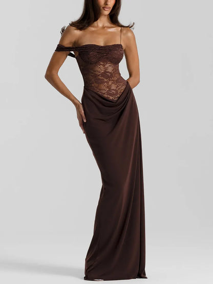 Sexy Lace Suspender Party Dress