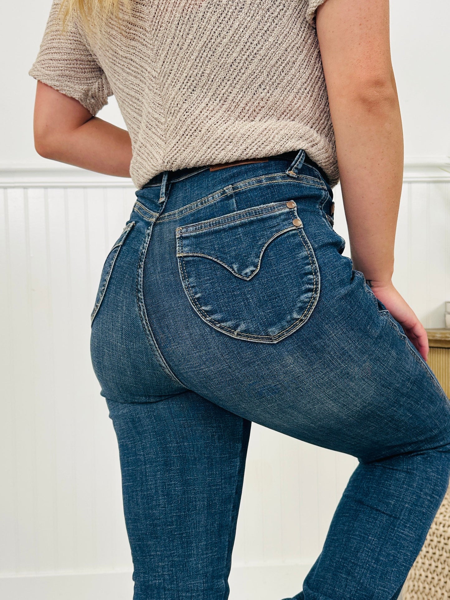 Trifecta Flare Tummy Control Butt Lifting Flare Jeans