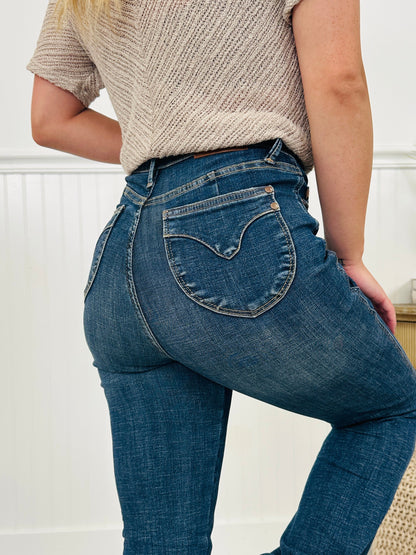 Trifecta Flare Tummy Control Butt Lifting Flare Jeans