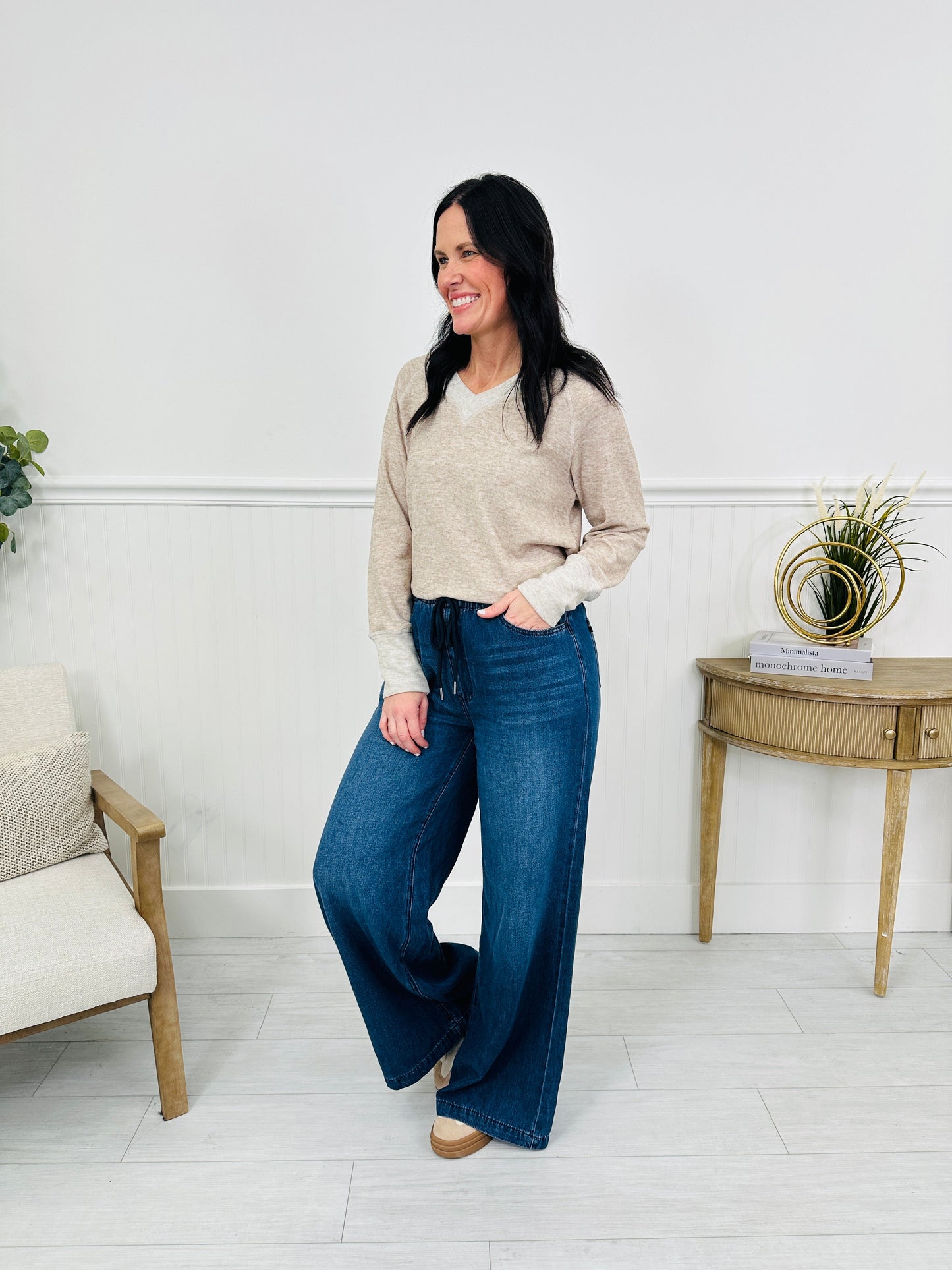 Light As A Featherweight Palazzo Jeans