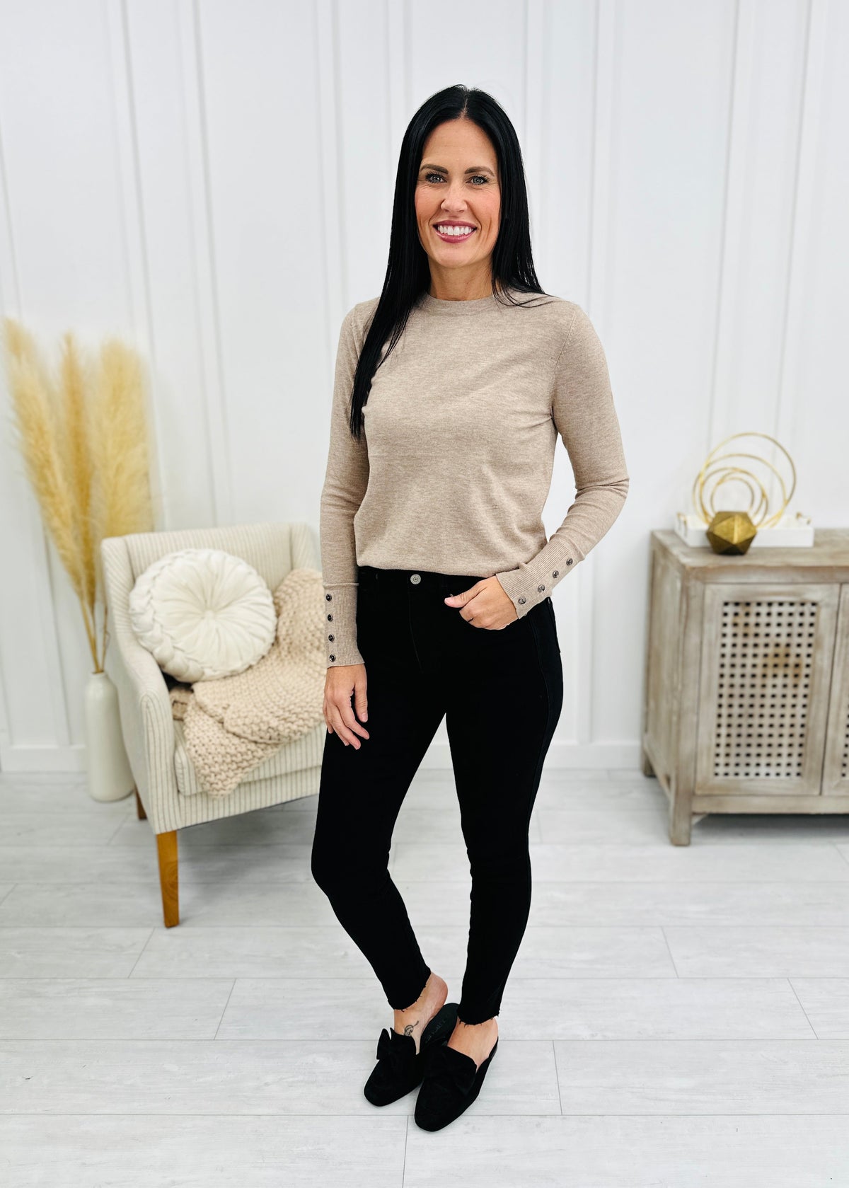 The Trifecta 3.0 Tummy Control And Butt Lifting Skinny Jeans in Black in REG/CURVY