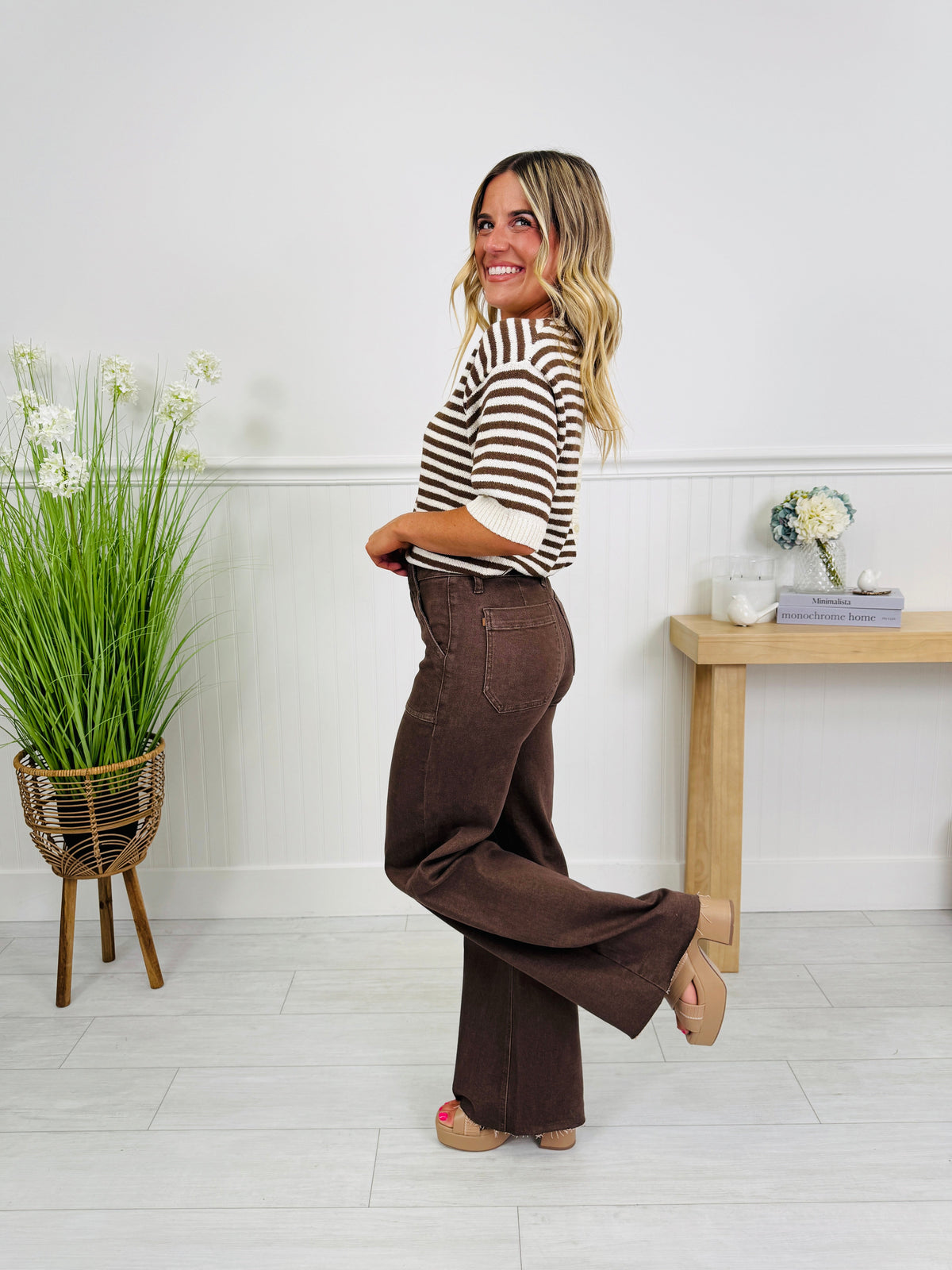 Box of Chocolates Retro Wide Jeans