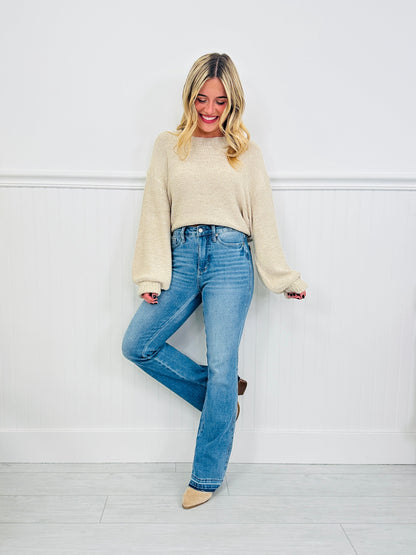 Shift In Seasons Tummy Control Slim Bootcut Jeans