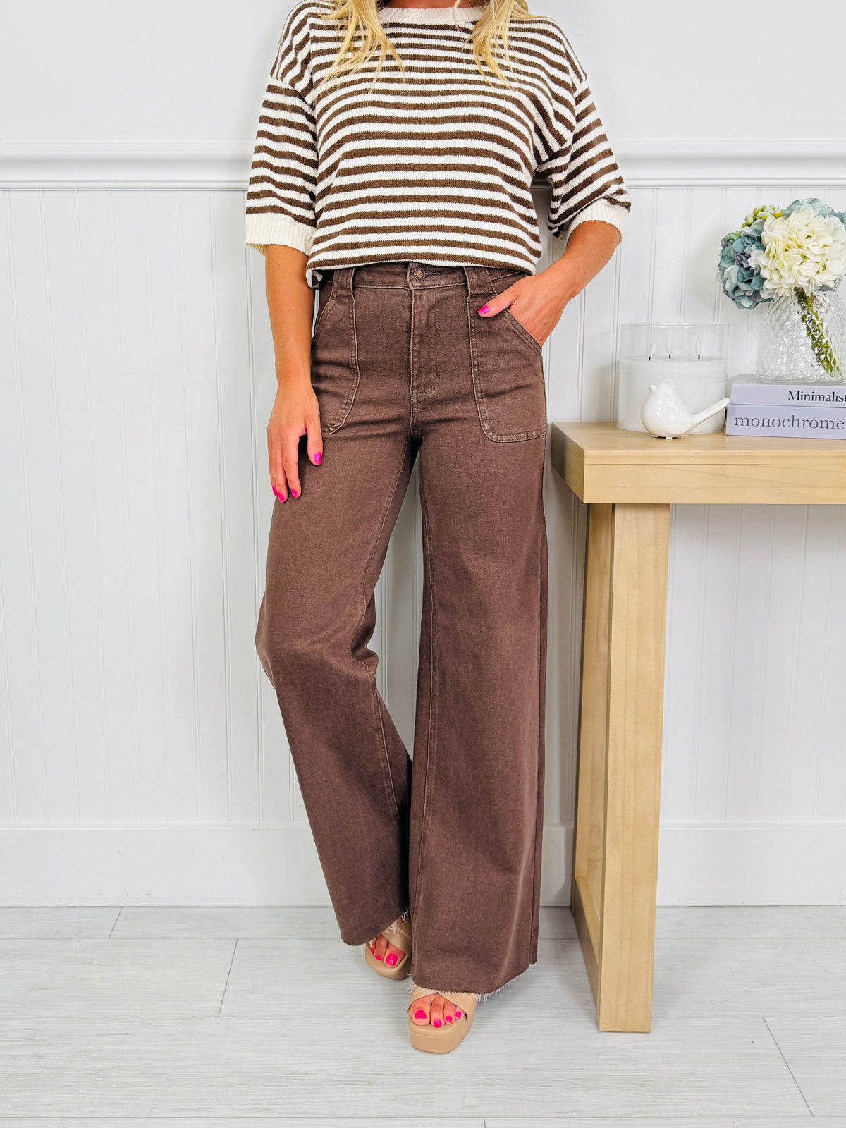 Box of Chocolates Retro Wide Jeans
