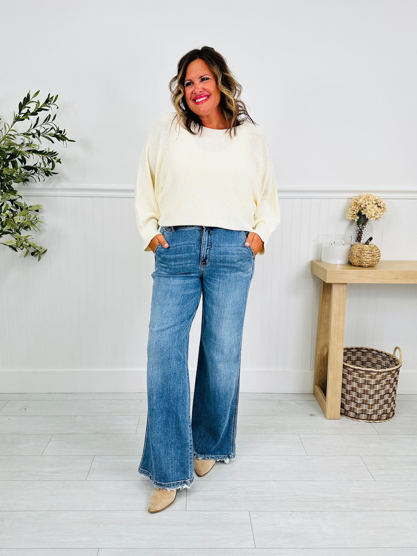 Almost Famous Retro Wide Leg Jeans