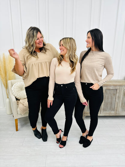 The Trifecta 3.0 Tummy Control And Butt Lifting Skinny Jeans in Black in REG/CURVY