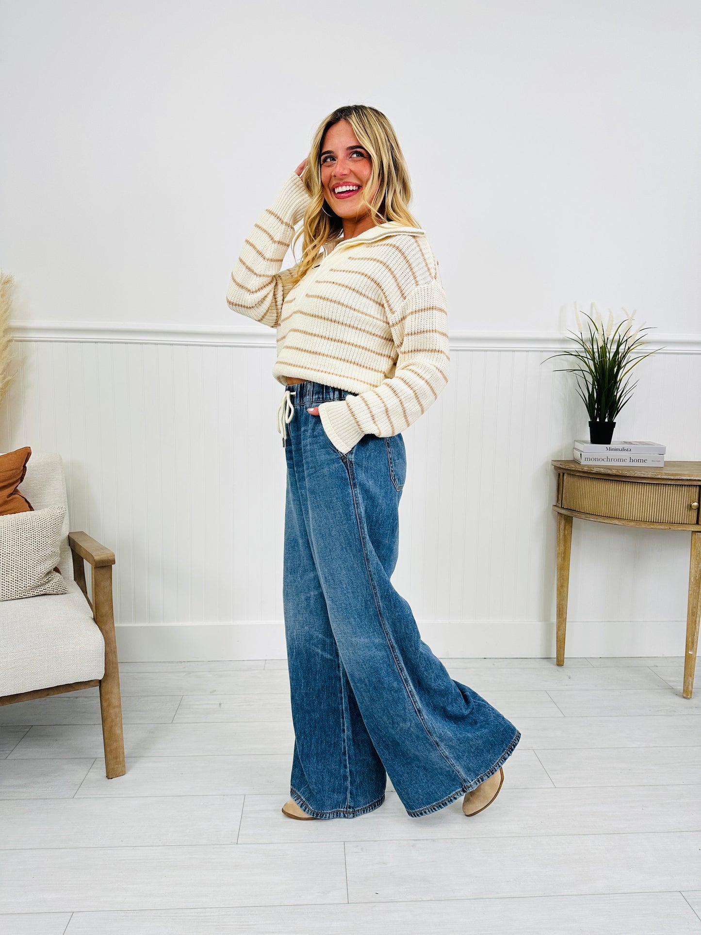 Easy Does It Featherweight Palazzo Jeans