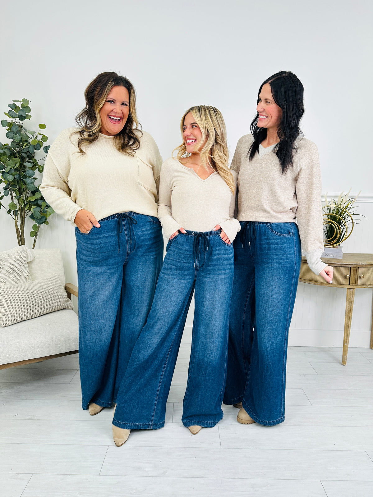 Light As A Featherweight Palazzo Jeans