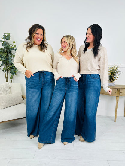 Light As A Featherweight Palazzo Jeans