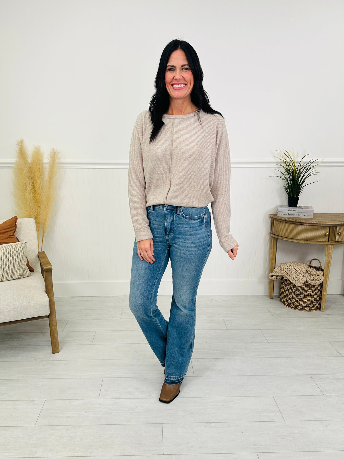 Shift In Seasons Tummy Control Slim Bootcut Jeans