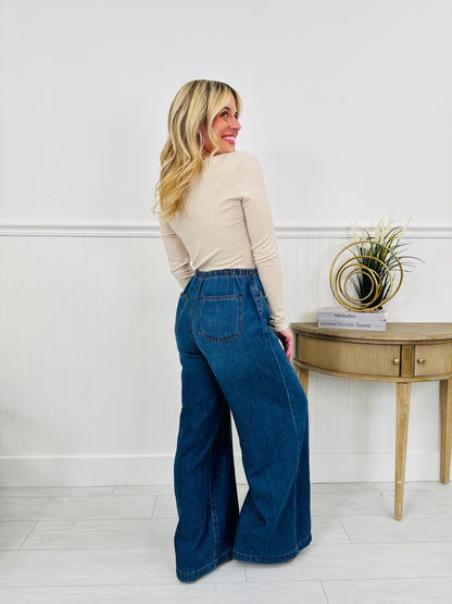 Light As A Featherweight Palazzo Jeans