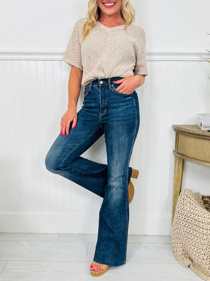 Trifecta Flare Tummy Control Butt Lifting Flare Jeans