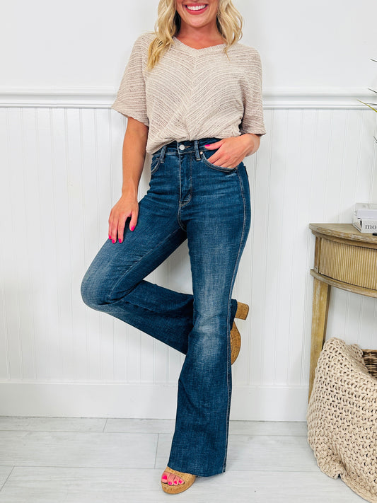Trifecta Flare Tummy Control Butt Lifting Flare Jeans