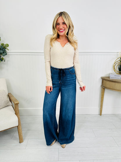 Light As A Featherweight Palazzo Jeans