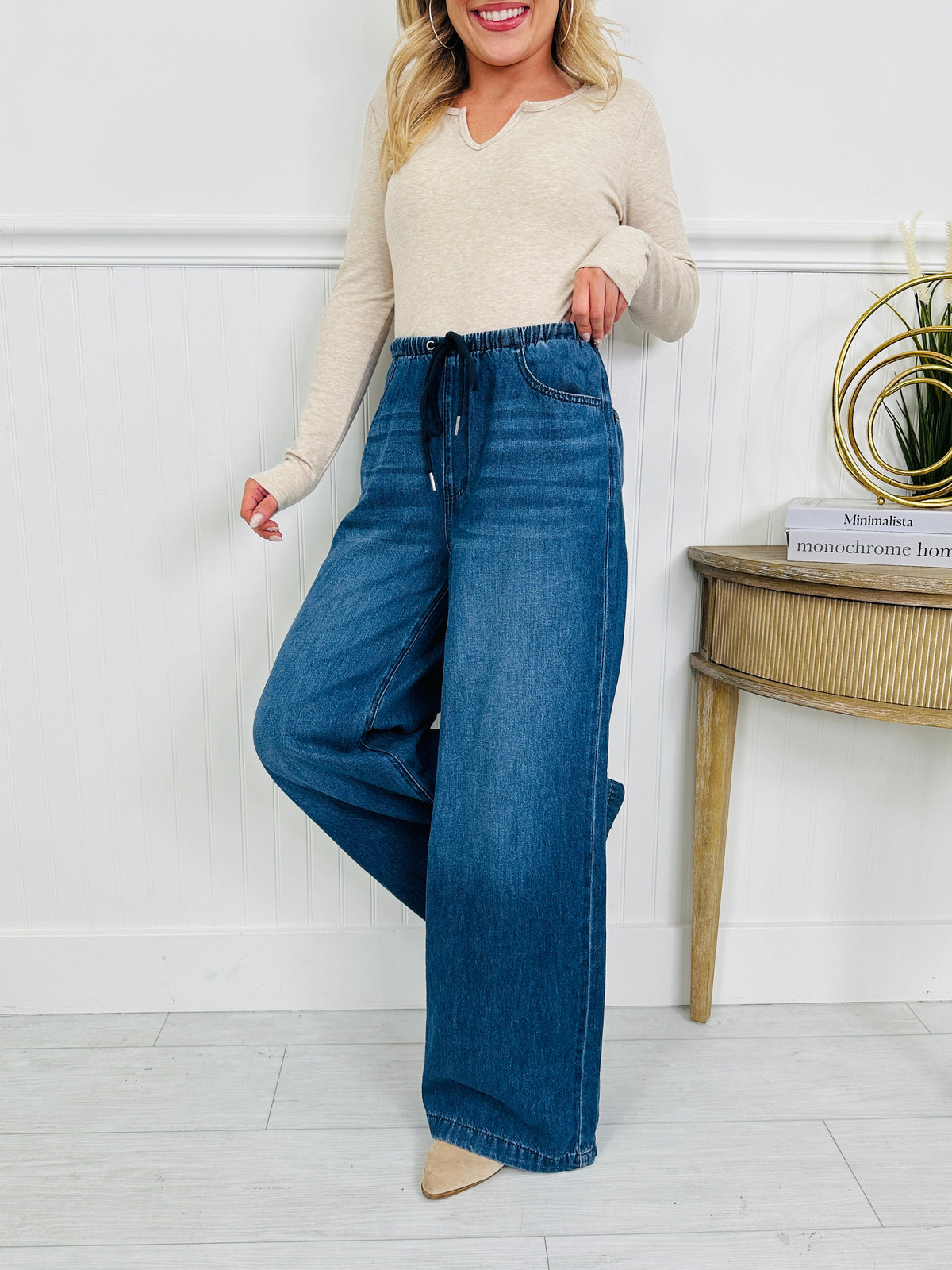 Light As A Featherweight Palazzo Jeans