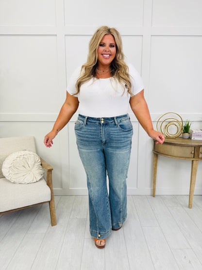 Main Attraction Vintage Wash Flares
