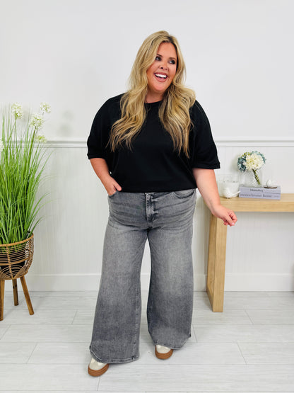 Smoke Show Palazzo Wide Leg Jeans