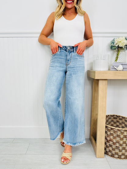 Ankle Ready Ankle Wide Leg Jeans