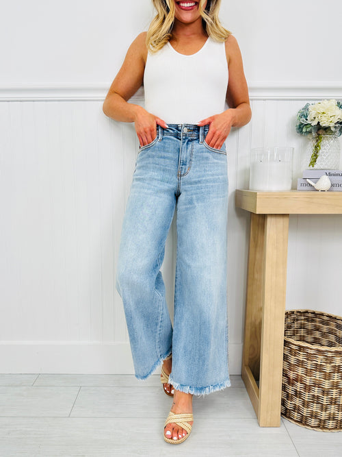 Ankle Ready Ankle Wide Leg Jeans