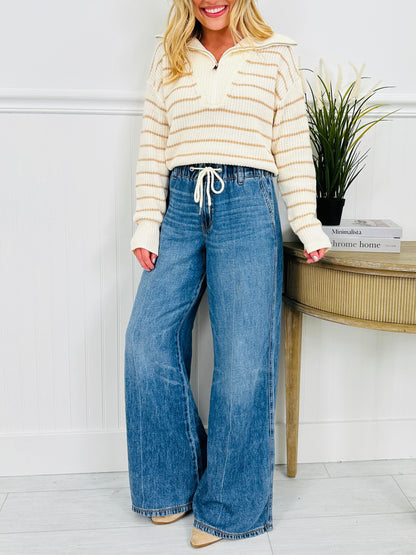 Easy Does It Featherweight Palazzo Jeans