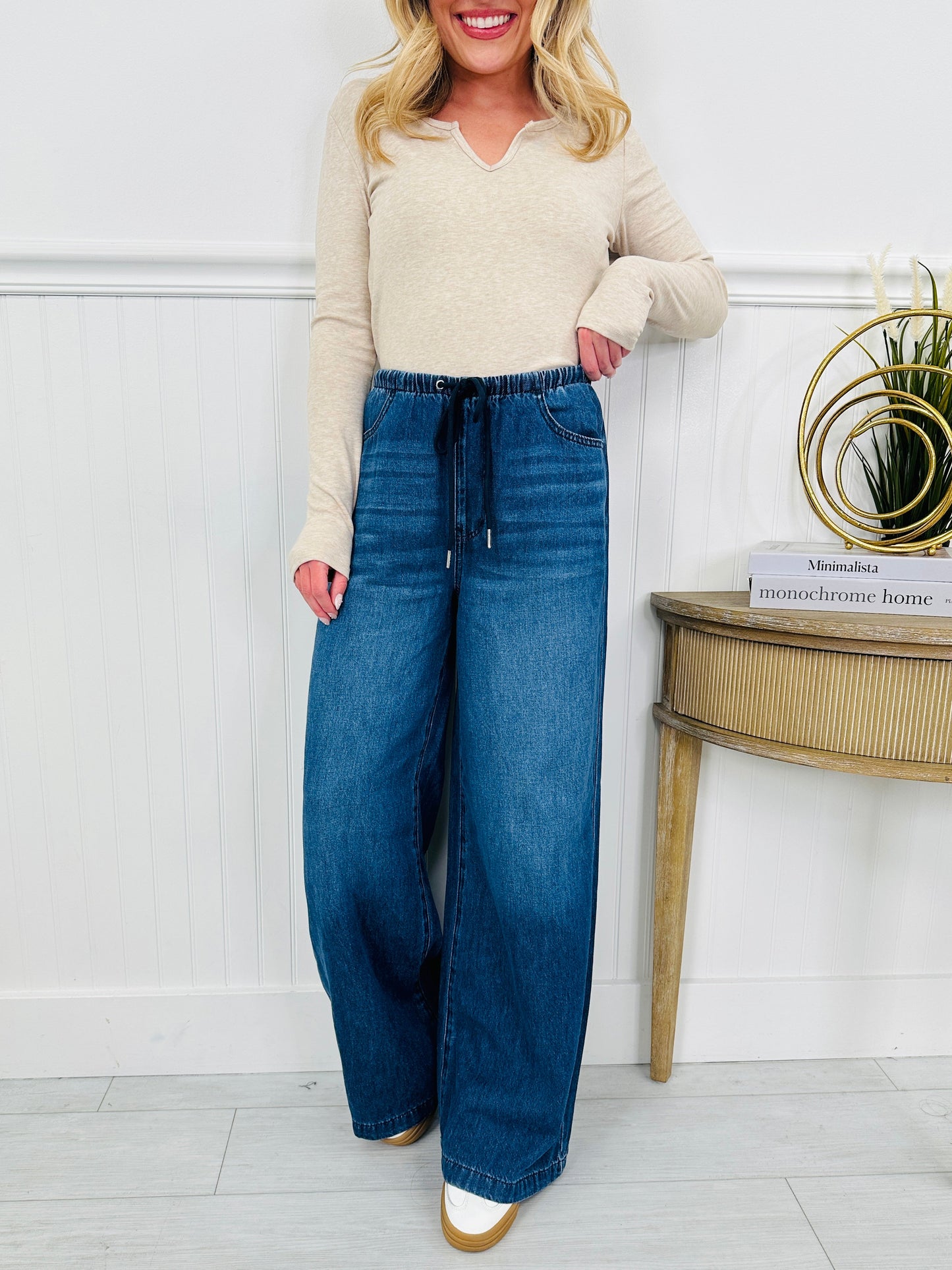 Light As A Featherweight Palazzo Jeans